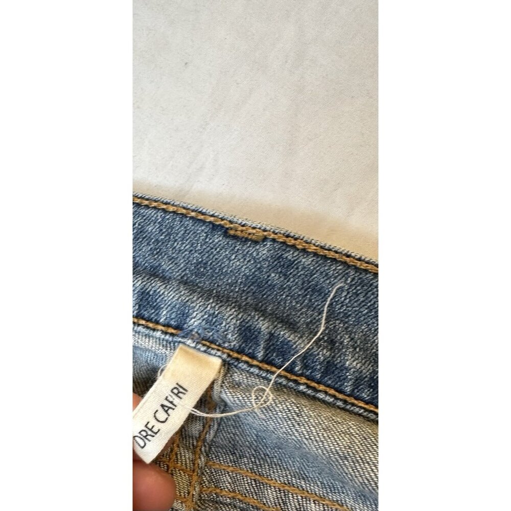 rag & bone Dre Capri Jeans Womens 27 Distressed Made in USA Frayed Raw Hem - Picture 6 of 10